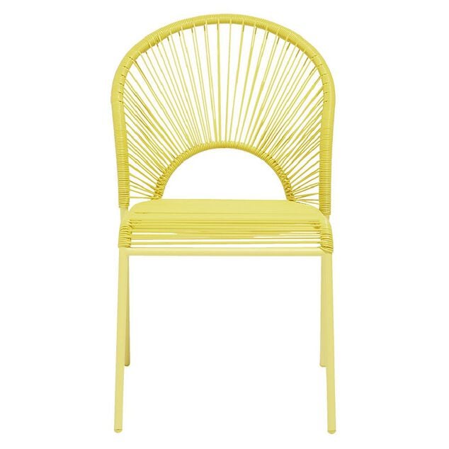 Chaise Urban filaire jaune 49x48,5xH88cm