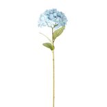 Fleur artificielle 1 tige hortensia bleu H82cm