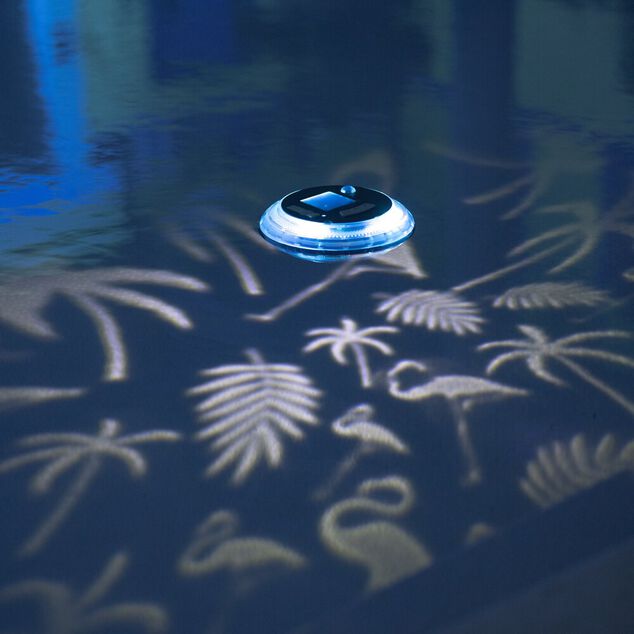 Lampe flottante solaire projecteur motif &Oslash;13,5xH11cm