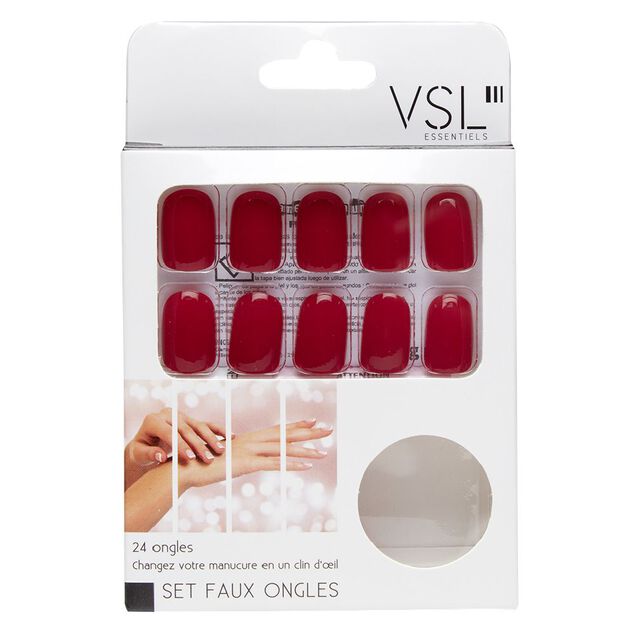 Faux ongle rouge x24