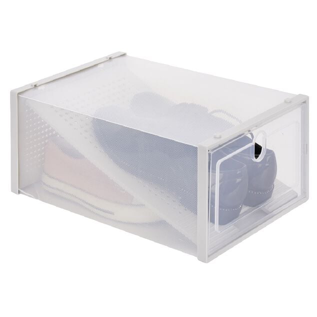 Range chaussures transparent x2