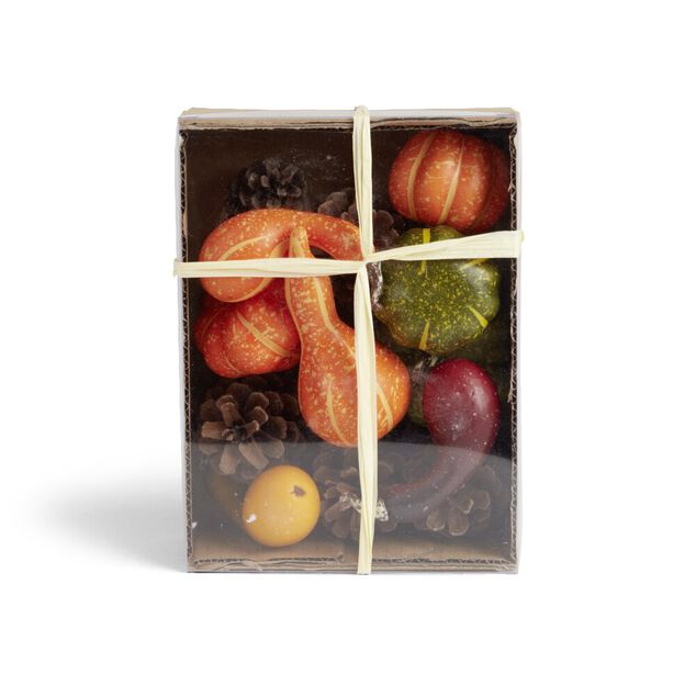 Lot &eacute;l&eacute;ments d&eacute;coration automne plastique 3 mod&egrave;les