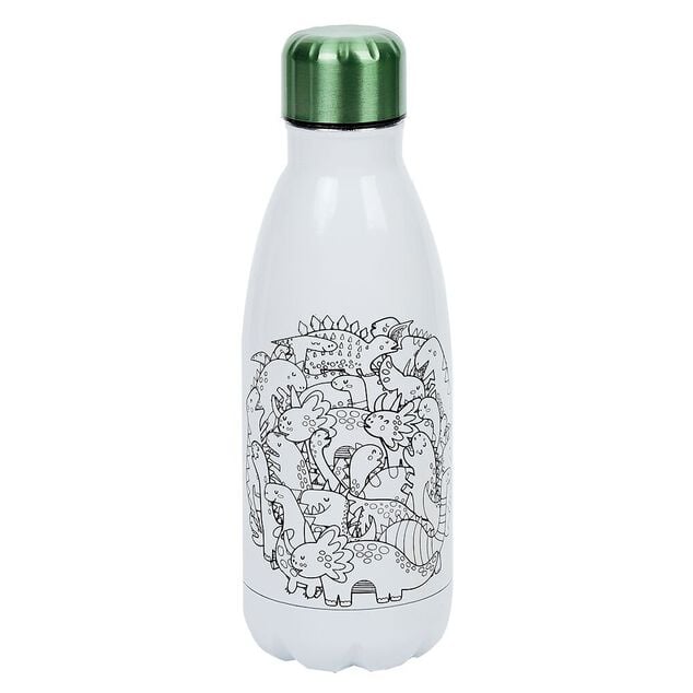 Kit gourde isotherme 350mL &agrave; colorier avec 6 marqueurs