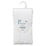 Drap housse en coton blanc 90x190 cm