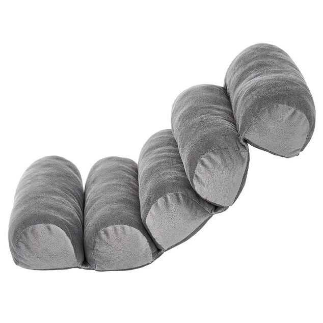 Coussin confort multi-positions gris souple et modulable