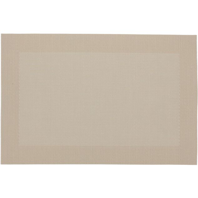 Set de table rectangulaire pvc beige