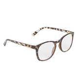 Lunette loupe de lecture en verre et acier motif écaille