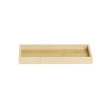 Rangement cosm&eacute;tique en bambou 25x9,5x&eacute;p2,5cm