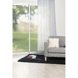 Voilage &agrave; oeillets imprim&eacute; graphique blanc 140x240cm