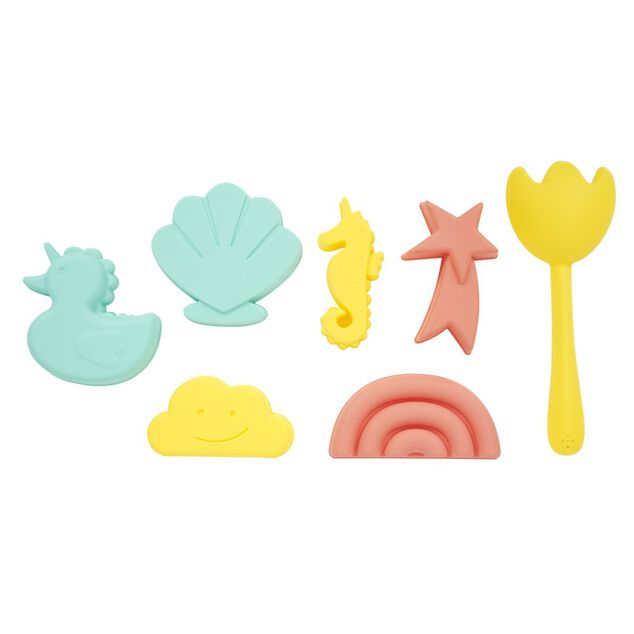 Moule de plage th&egrave;me ciel x7