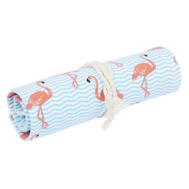 Crayon de couleur avec &eacute;tui en coton x24