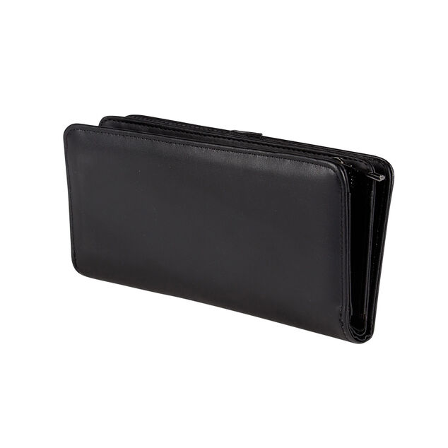 Porte feuille rectangulaire femme pu simili noir