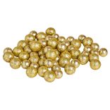 Bille décorative polystyrène pailletée Ø1,5cm x62 - 3 modèles