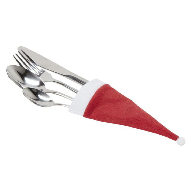 Porte couverts en forme de bonnet de Noël x4