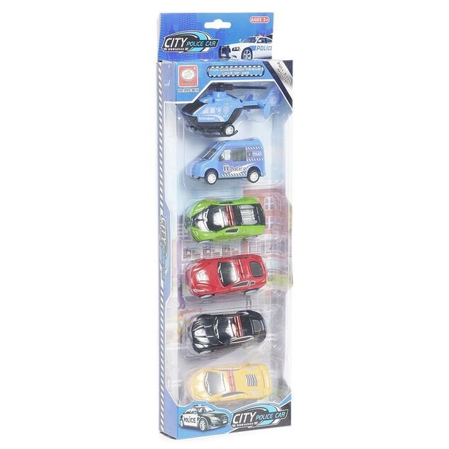 Kit 5 v&eacute;hicules de police
