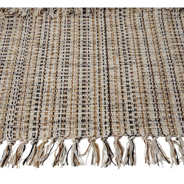 Tapis coton rayure multicolore 50x80cm