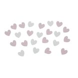 Confetti coeur rose et blanc 30g