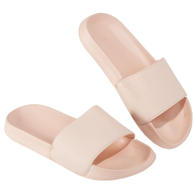 Sandales claquettes plastique rose uni T36/37