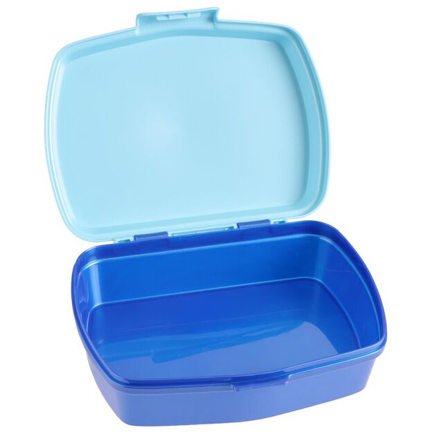Bo&icirc;te &agrave; go&ucirc;ter enfant Stitch plastique bleu 17x14xH6cm