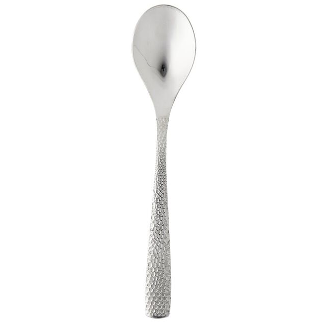 Cuillère à soupe inox motif poinçon relief gamme EMPREINTE
