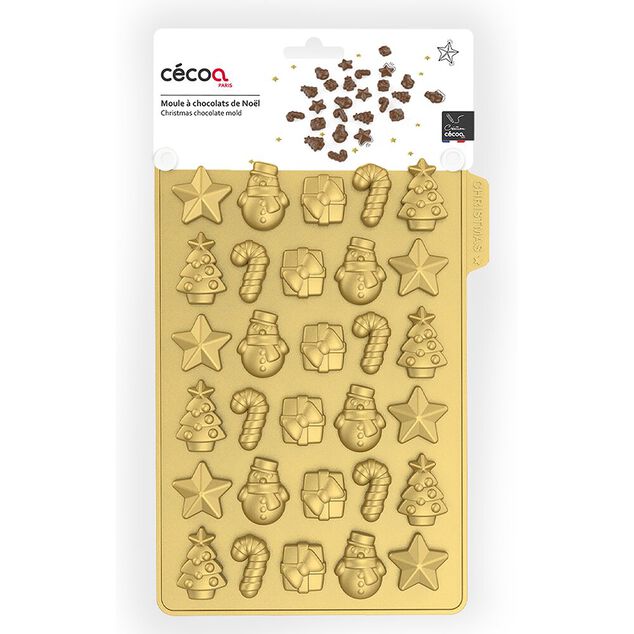 Moule &agrave; chocolats de No&euml;l en silicone