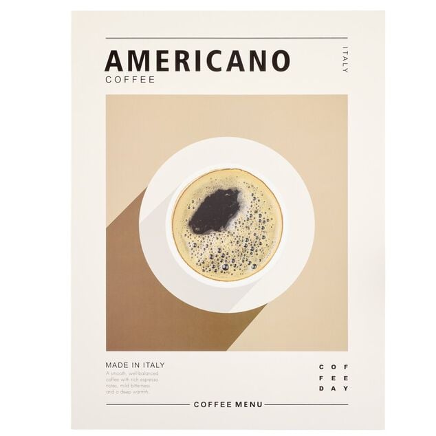 Affiche d&eacute;co x3 papier petit-d&eacute;jeuner 30x40cm (3 mod&egrave;les)