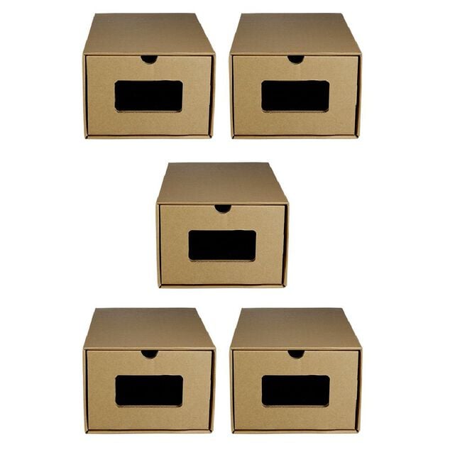 Bo&icirc;te de rangement en carton x5