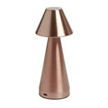 Lampe de table Conni USB tactile orange Ø9,5xH22,5cm