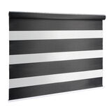 Store enrouleur avec ou sans perçage jour nuit noir 40x160cm