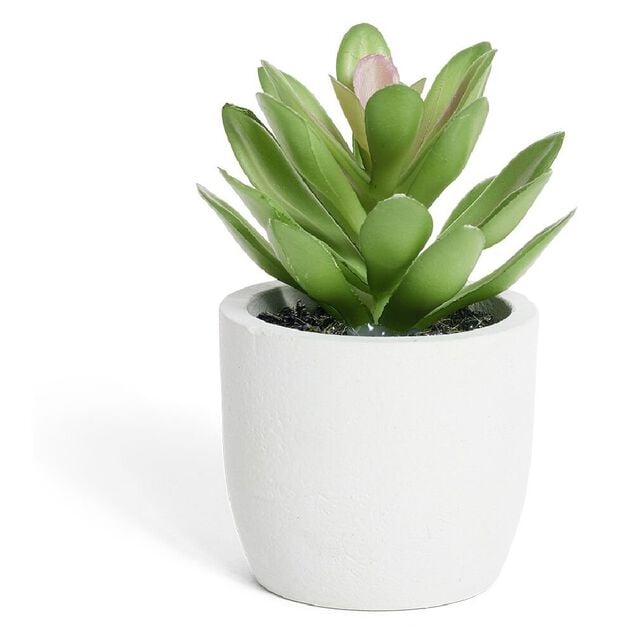 Plante artificielle dans pot en pierre - 4 mod&egrave;les