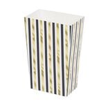 Boîte à bonbons rayures bleues et dorées thème nuit x4