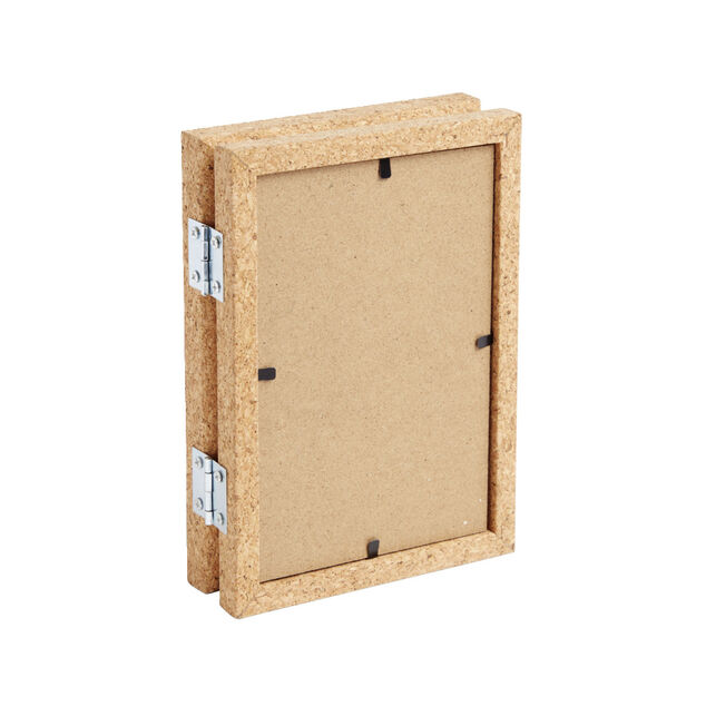 Cadre photo double en bois 25x17cm pour photo 10x15cm