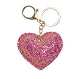 Porte cl&eacute; paillet&eacute; &eacute;toile ou coeur