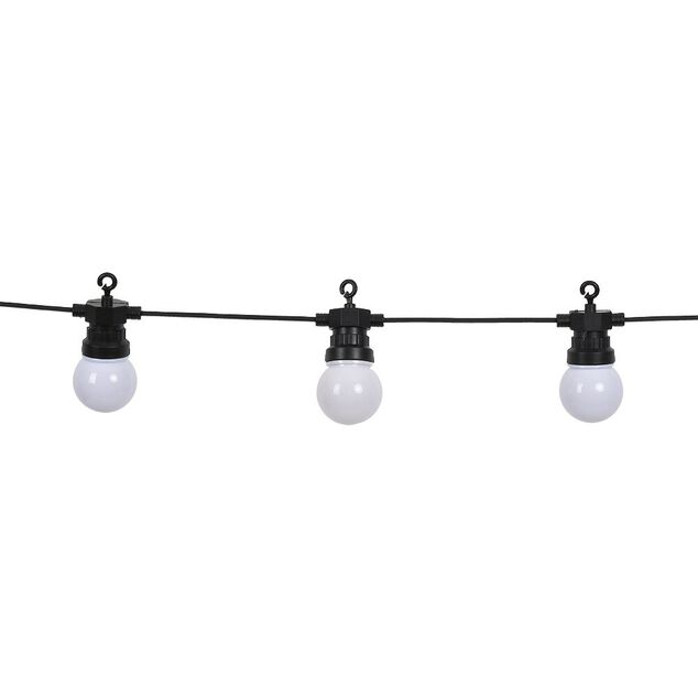 Guirlande solaire guinguette 50LED design ampoule 5,8m