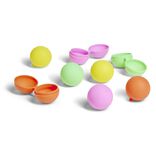 Bombes &agrave; eau r&eacute;utilisables silicone multicolore x8