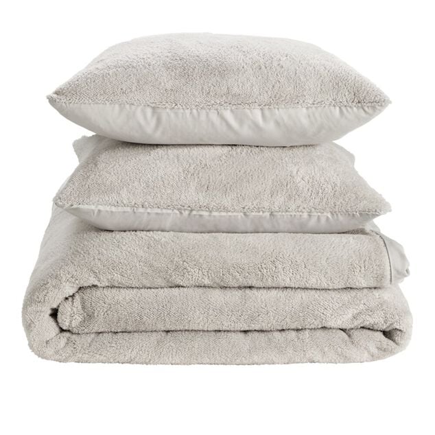 Parure de lit 2 personnes teddy polaire 220x240cm (3 mod&egrave;les)