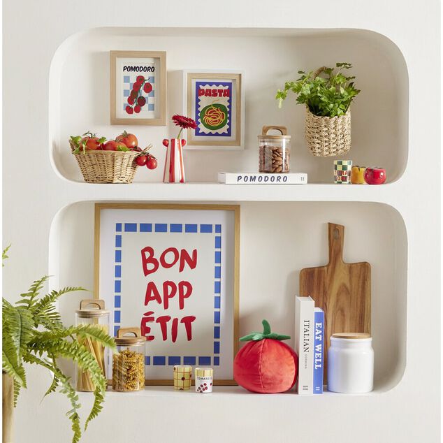 Bo&icirc;te livre en carton motif cuisine 25x18x&Eacute;p4cm (2 mod&egrave;les)