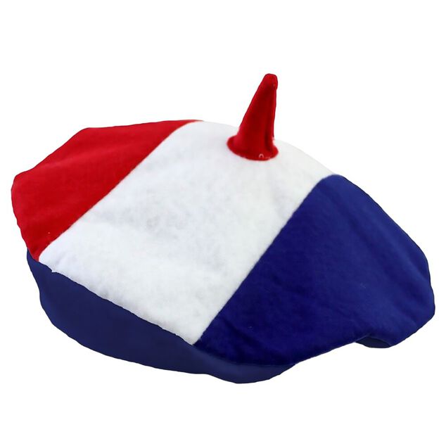 B&eacute;ret adulte Cocorico bleu blanc rouge