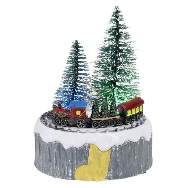 Sc&egrave;ne de No&euml;l lumineuse H12,5cm