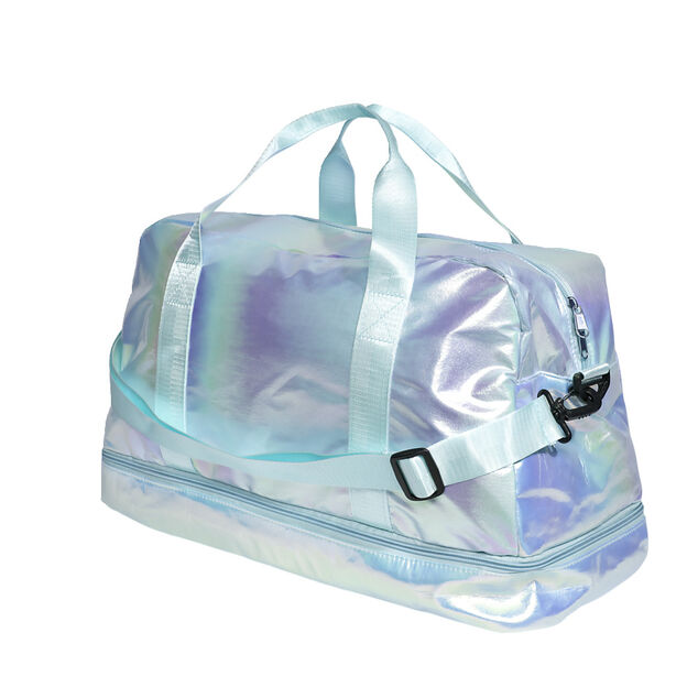 Sac de voyage femme aspect brillant 49x23xH30cm - 2 mod&egrave;les rose ou vert