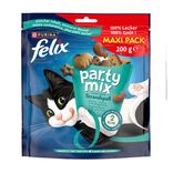 Friandise pour chat F&eacute;lix party mix saveur saumon et truite sachet 200g