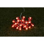 Guirlande solaire 20LED boules rouges 7,8m