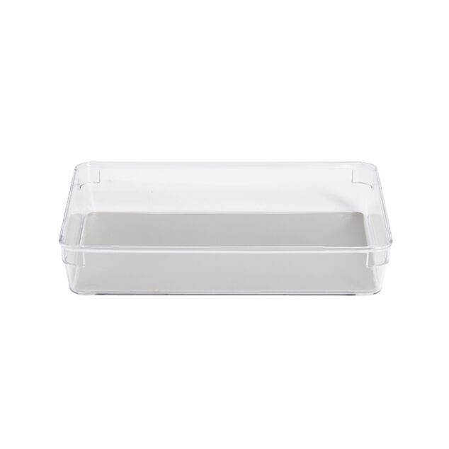 Organiseur de tiroir plastique transparent 25x16,3xH.4,8cm