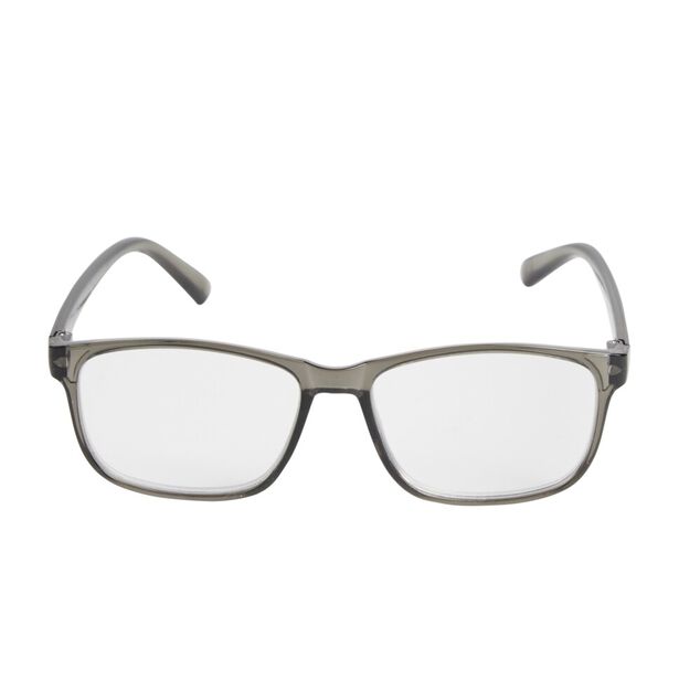 Lunette loupe de lecture en m&eacute;tal gris 13,5x14xH4,5cm