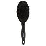 Brosse pneumatique ovale picots perl&eacute;s pvc noir