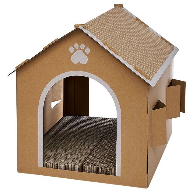 Maison pour chat &agrave; d&eacute;corer avec grattoir int&eacute;gr&eacute;