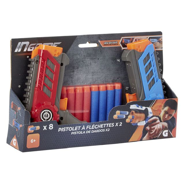 Pistolet à fléchettes x2