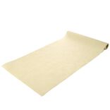 Chemin de table ind&eacute;chirable pr&eacute;d&eacute;coup&eacute; polyester beige 40x480cm