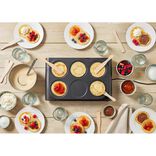 Cr&ecirc;pi&egrave;re 6 personnes aluminium noir 1000W