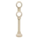 Support de tringle double &agrave; oeil en bois naturel &Oslash;28mm